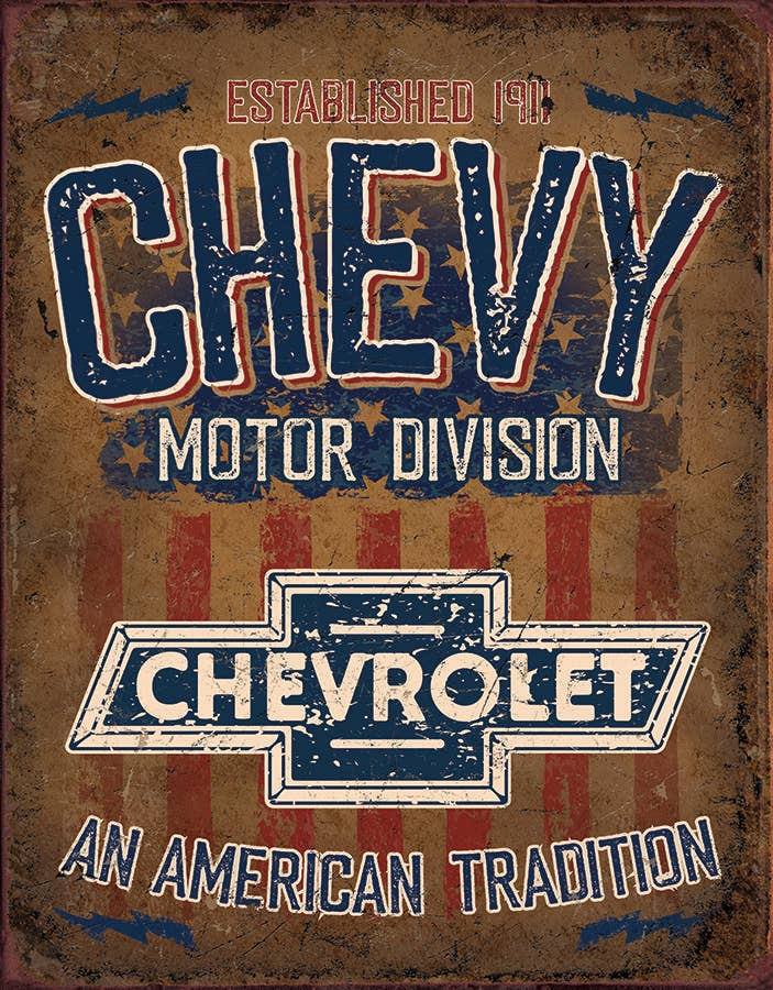 Desperate Enterprises Desperate Enterprises - Chevy - American Tradition Tin Sign