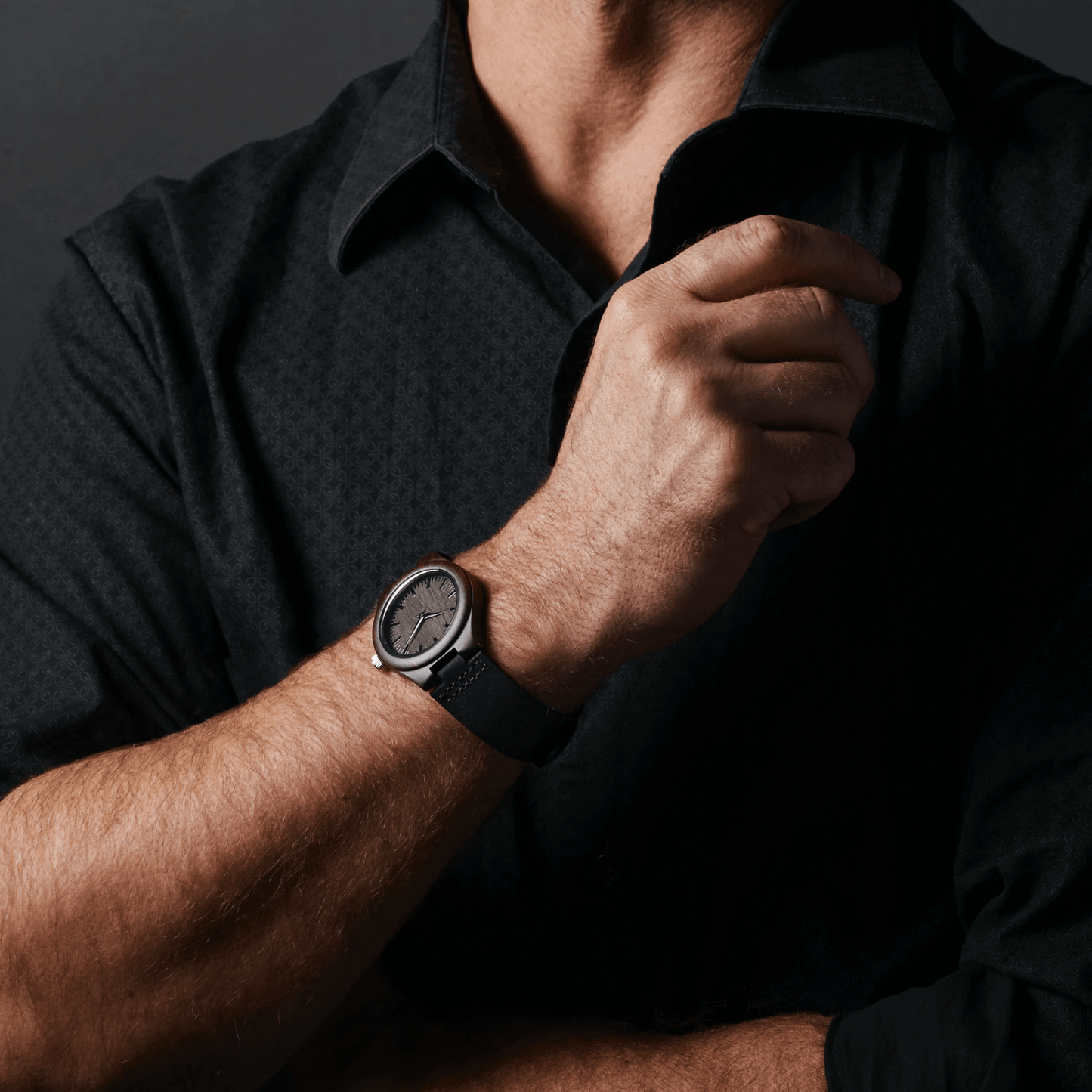 AvantWood AvantWood - Classic - Black Sandalwood - Men's Watch