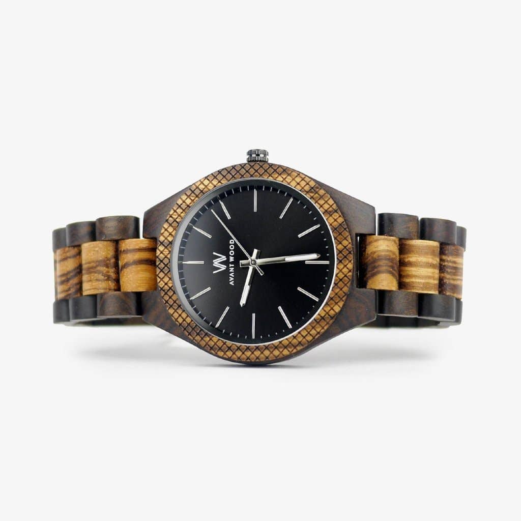 AvantWood AvantWood - Zebra S - Obsidian Black - Men's Watch