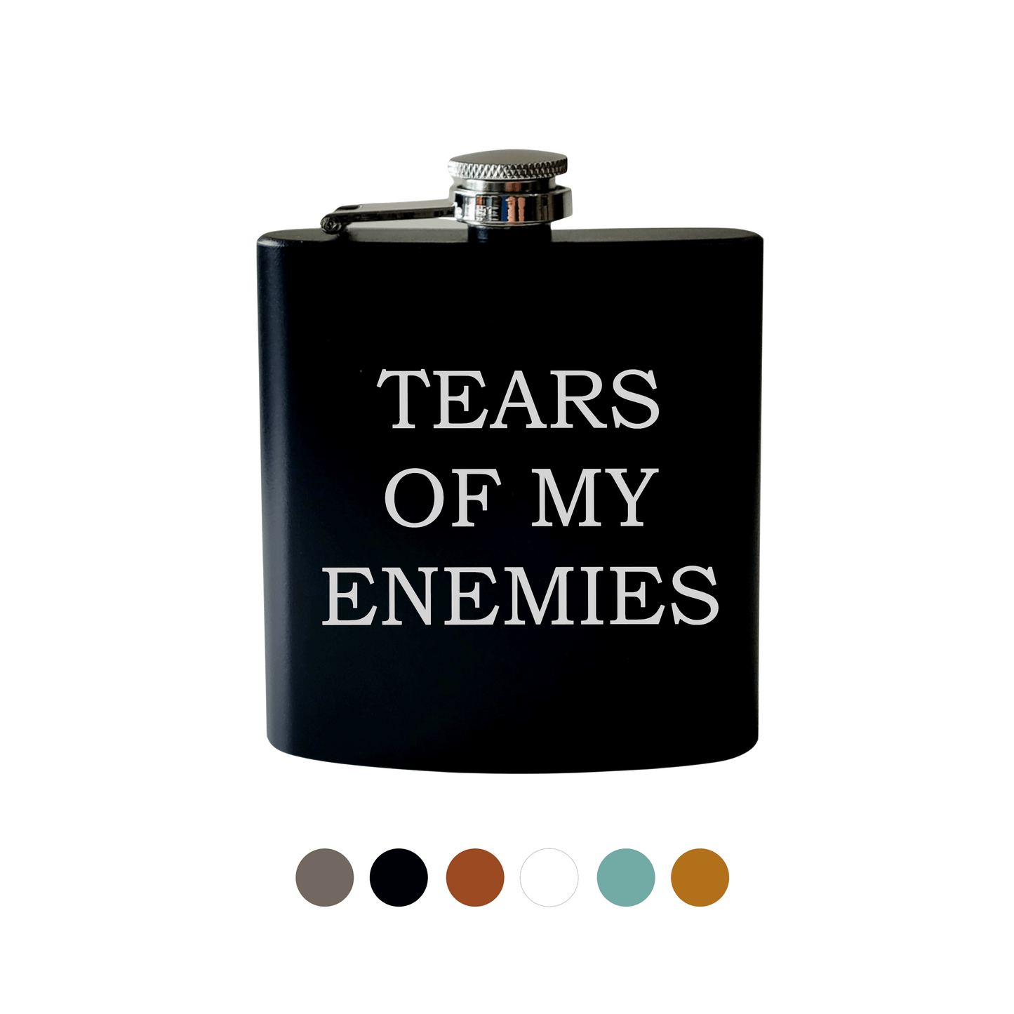 Beckman Design Beckman Design - Flask- Tears of my Enemies: Powdercoated / Black