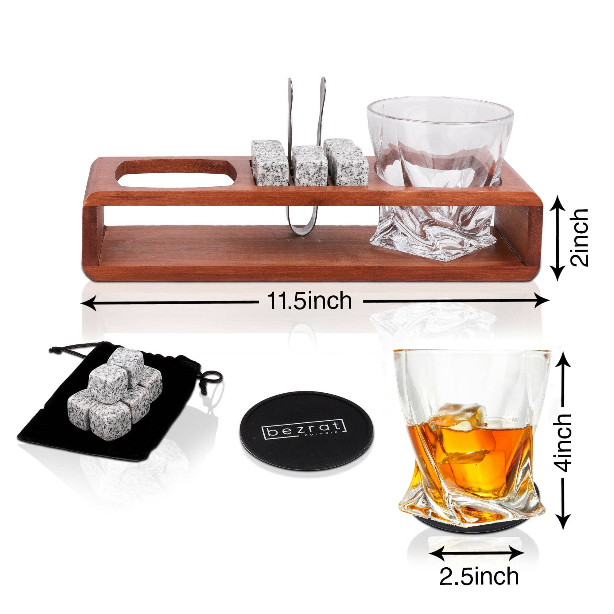 Bezrat Bezrat Whiskey Glass T Set Man Up 7934