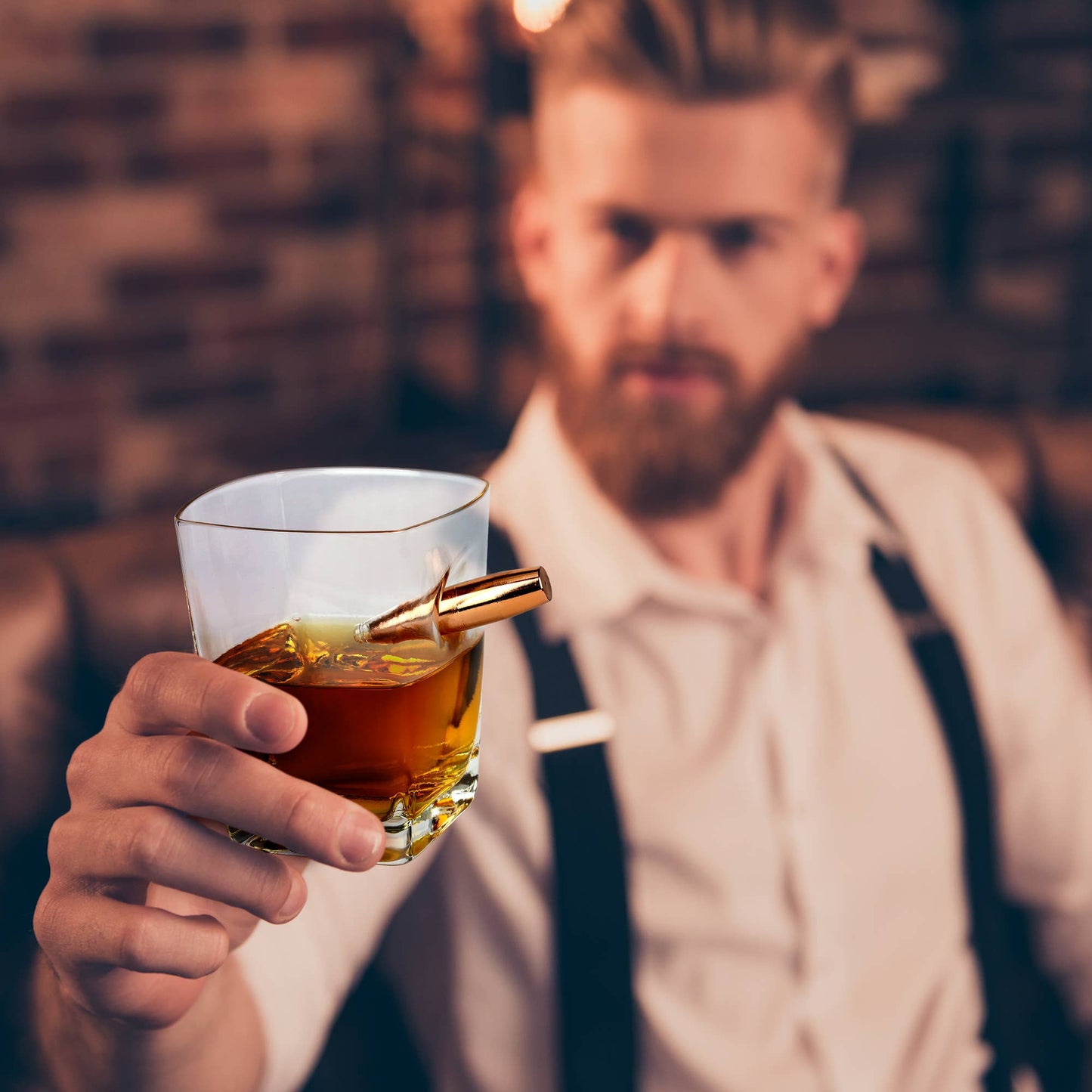 CALIBER GOURMET / CAMPCO CALIBER GOURMET / CAMPCO - Last Man Standing Whiskey Glass w/ Bullet