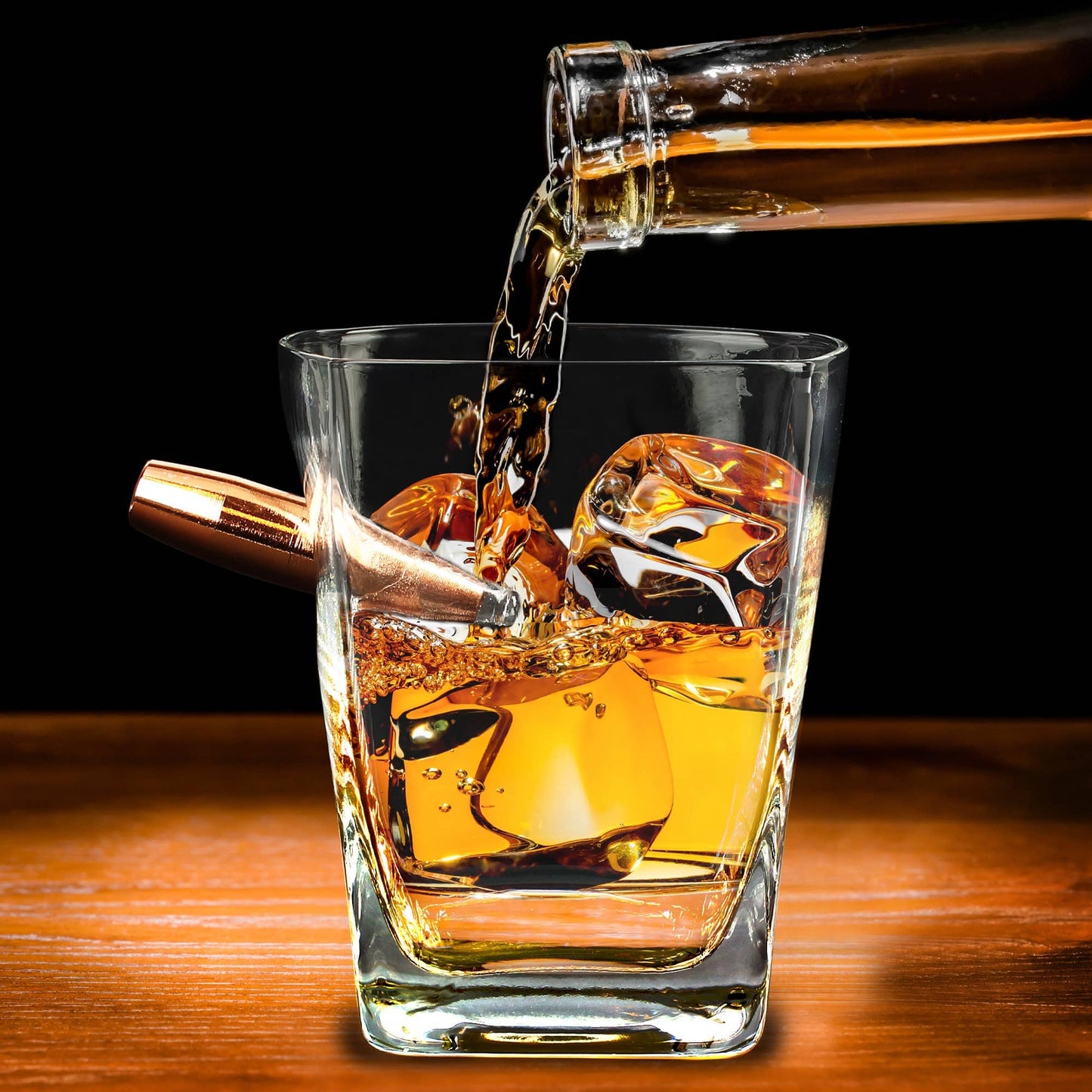 CALIBER GOURMET / CAMPCO CALIBER GOURMET / CAMPCO - Last Man Standing Whiskey Glass w/ Bullet