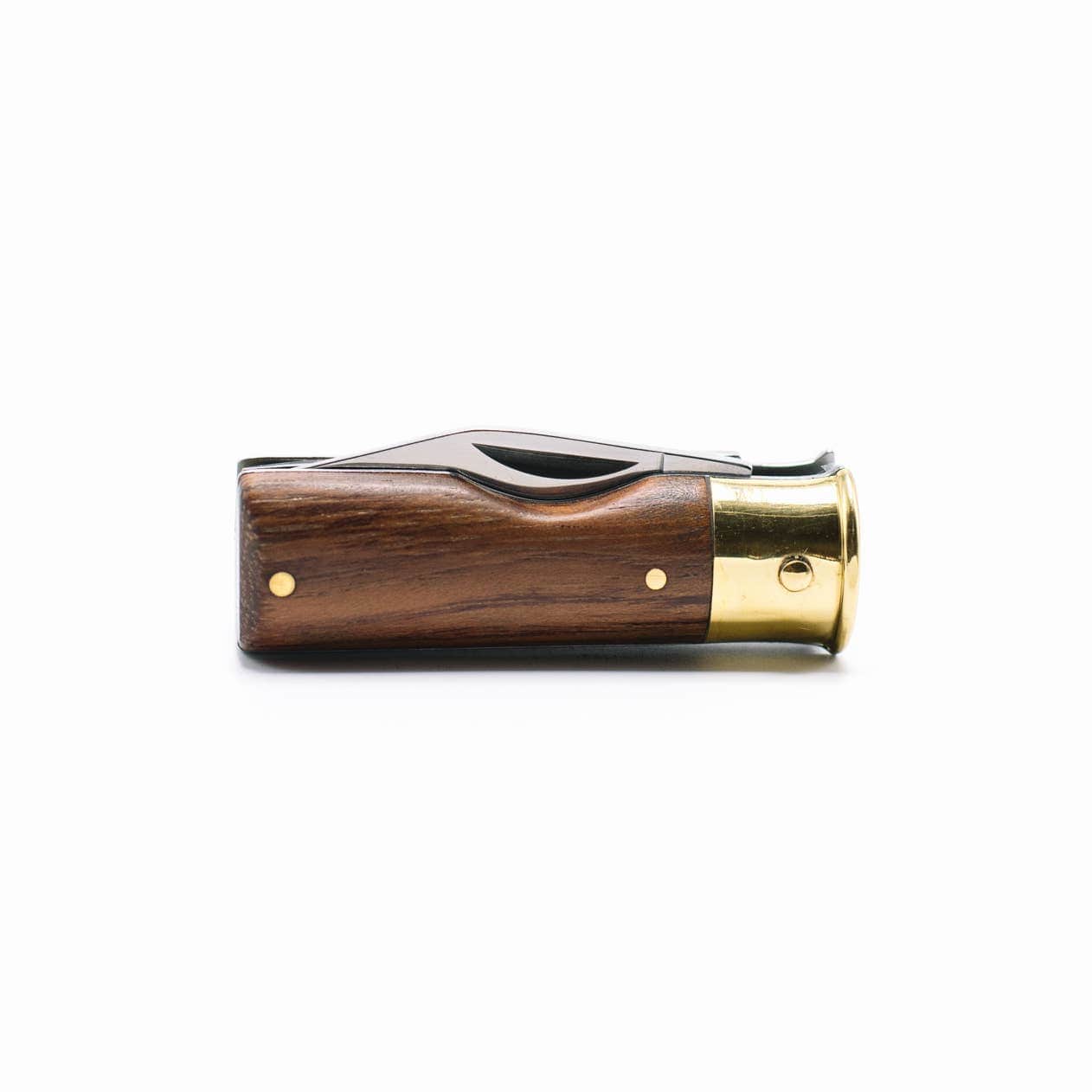 CALIBER GOURMET / CAMPCO CALIBER GOURMET / CAMPCO - Shotgun Shell Knife with Brass and Mahogany Wood Handle