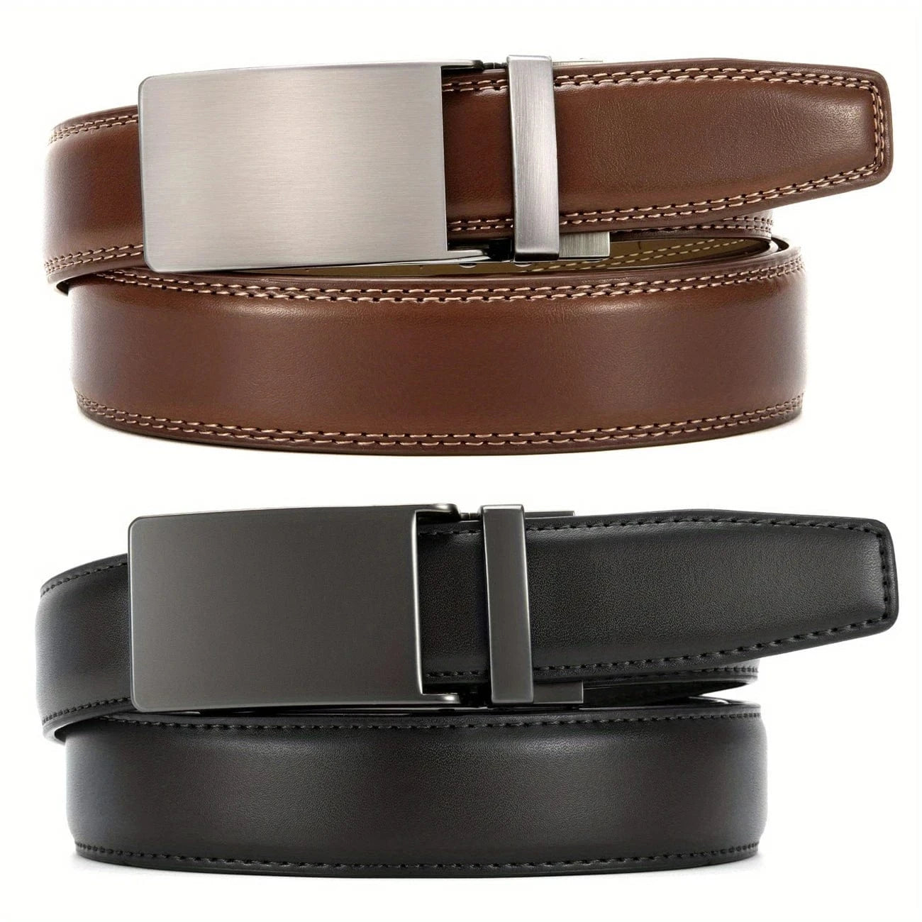 Chaoren Ratchet Belt Brown-1 CHAOREN Men's Belts