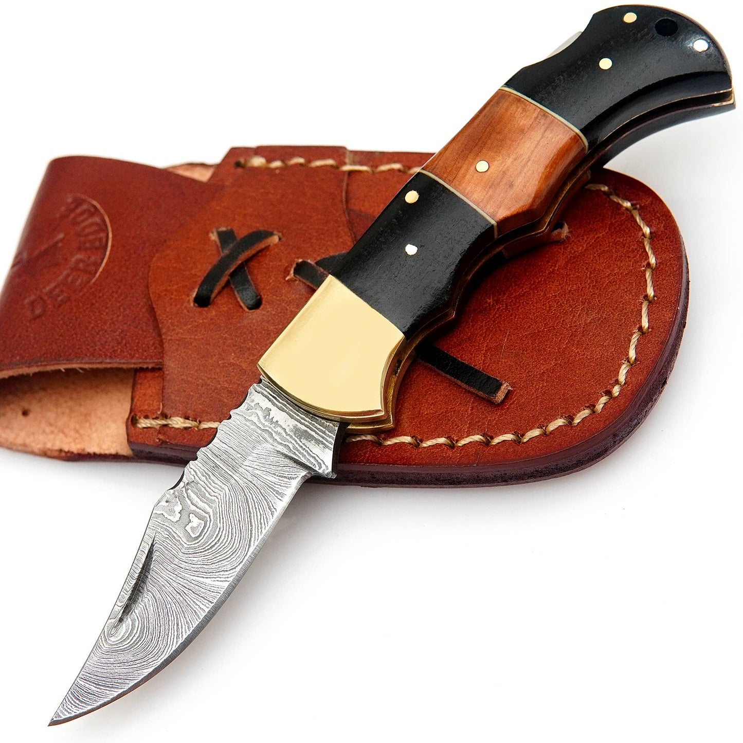 Deer Edge Deer Edge - Custom made pocket knife with premium quality leather case