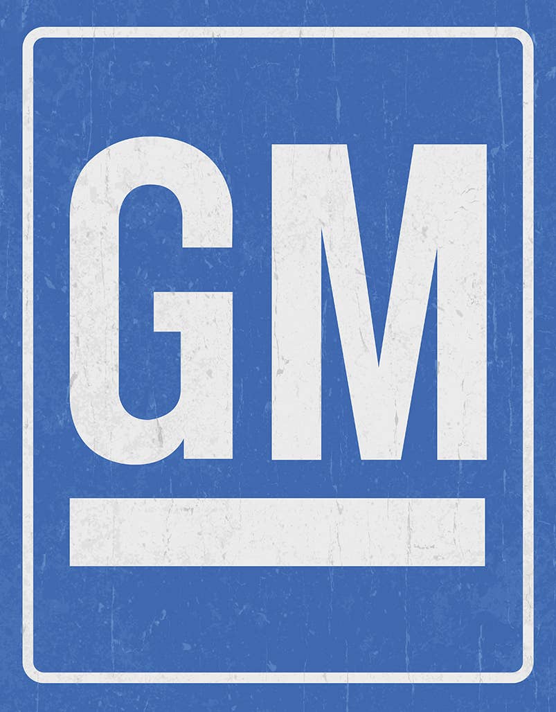 Desperate Enterprises Desperate Enterprises - GM Logo Tin Sign