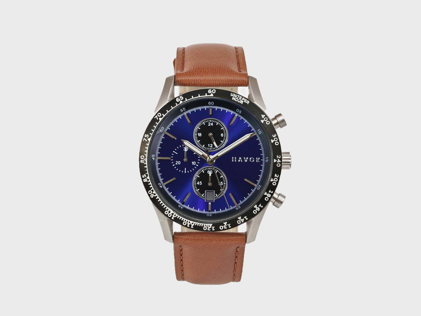 Elliot Havok Elliot Havok - Sapphire Blue Racer Chronograph Men's Wrist Watch - 42mm