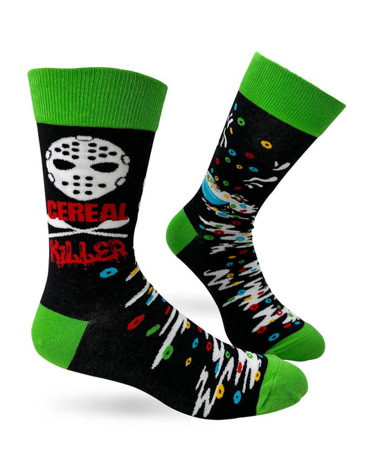 Fabdaz Fabdaz - Cereal Killer Men's Novelty Crew Socks