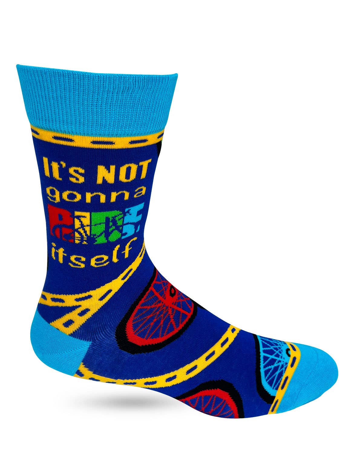 Fabdaz Fabdaz - It's Not Gonna Ride Itself Men's Novelty Crew Socks