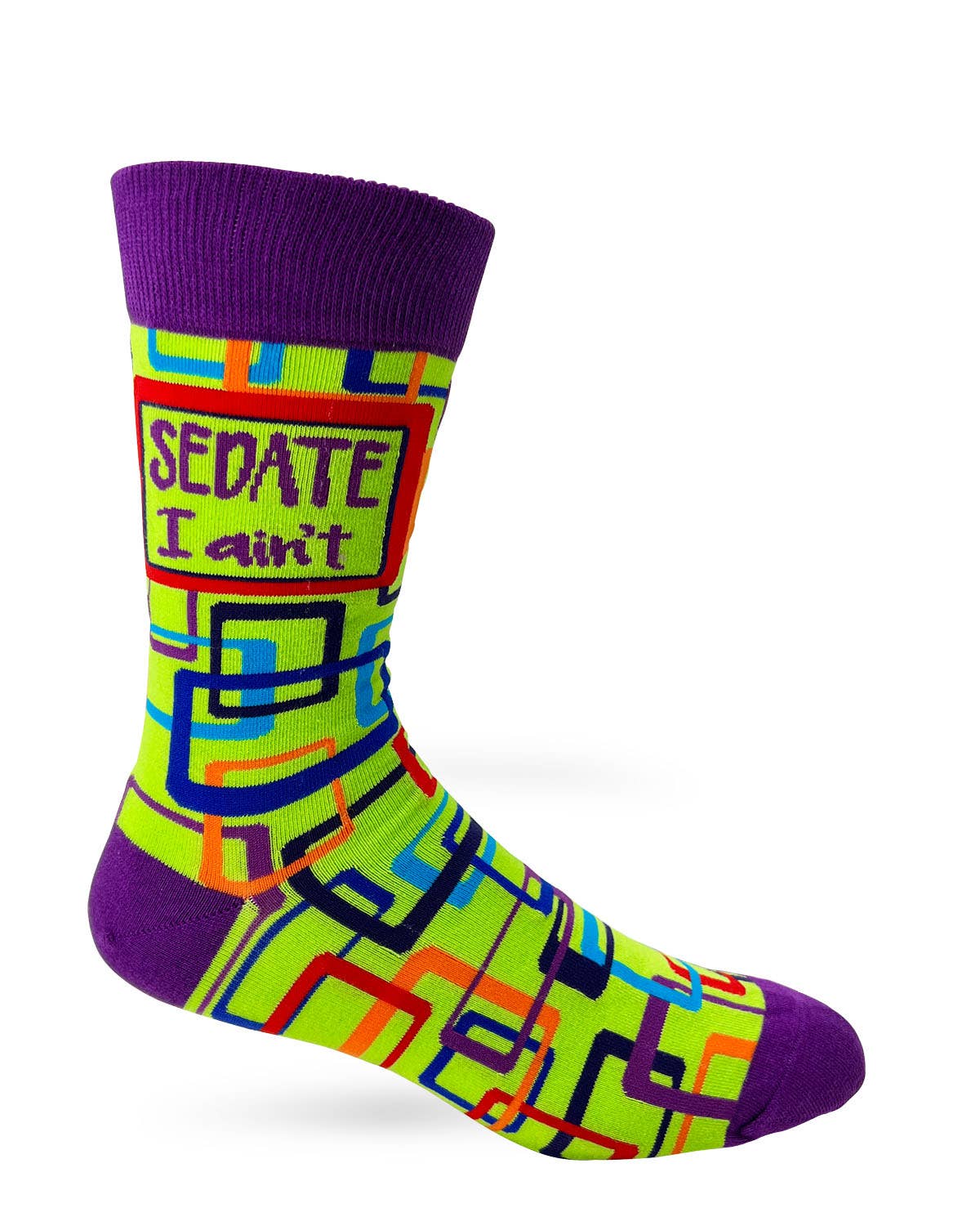 Fabdaz Fabdaz - Sedate I Ain't Men's Novelty Crew Socks