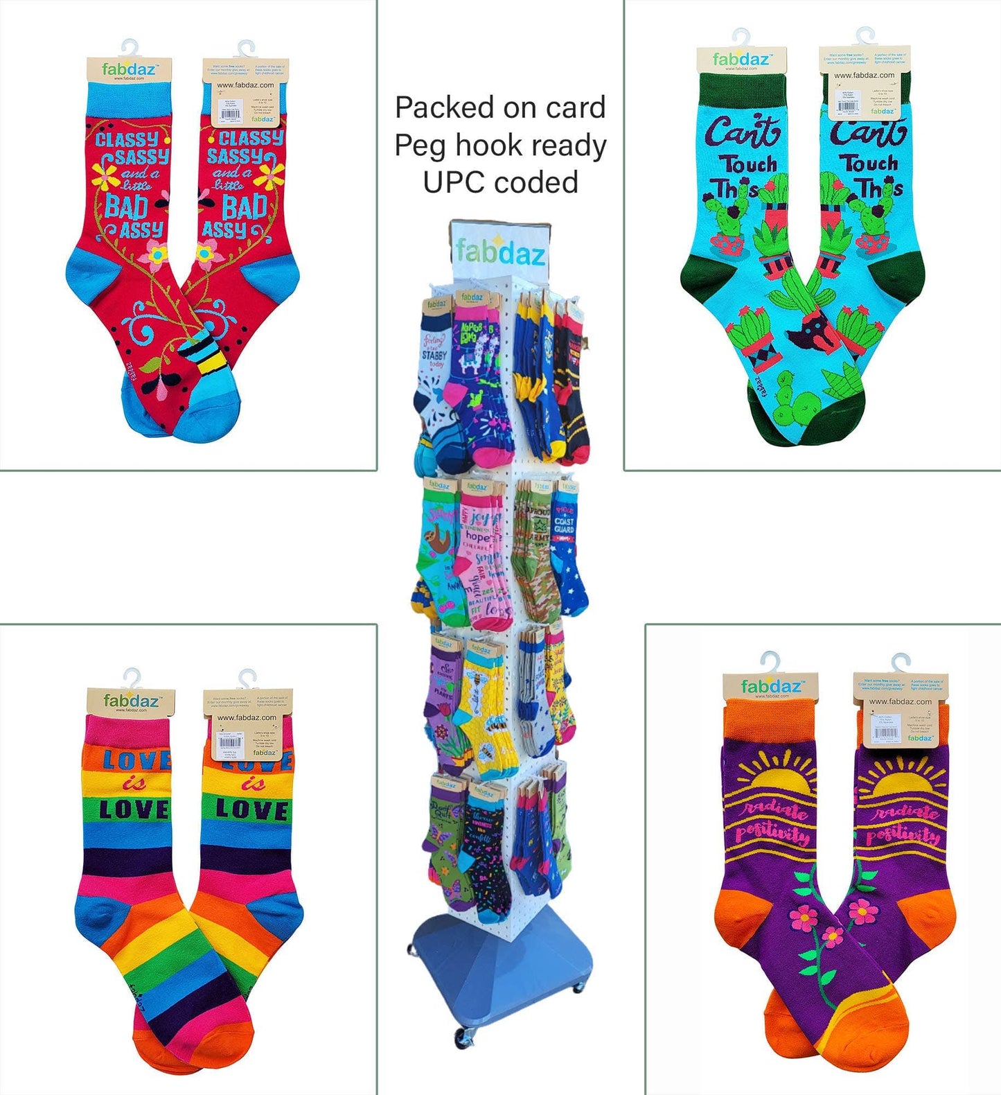 Fabdaz Fabdaz - Workin' Harder Than an Ugly Stripper Women's Crew Socks