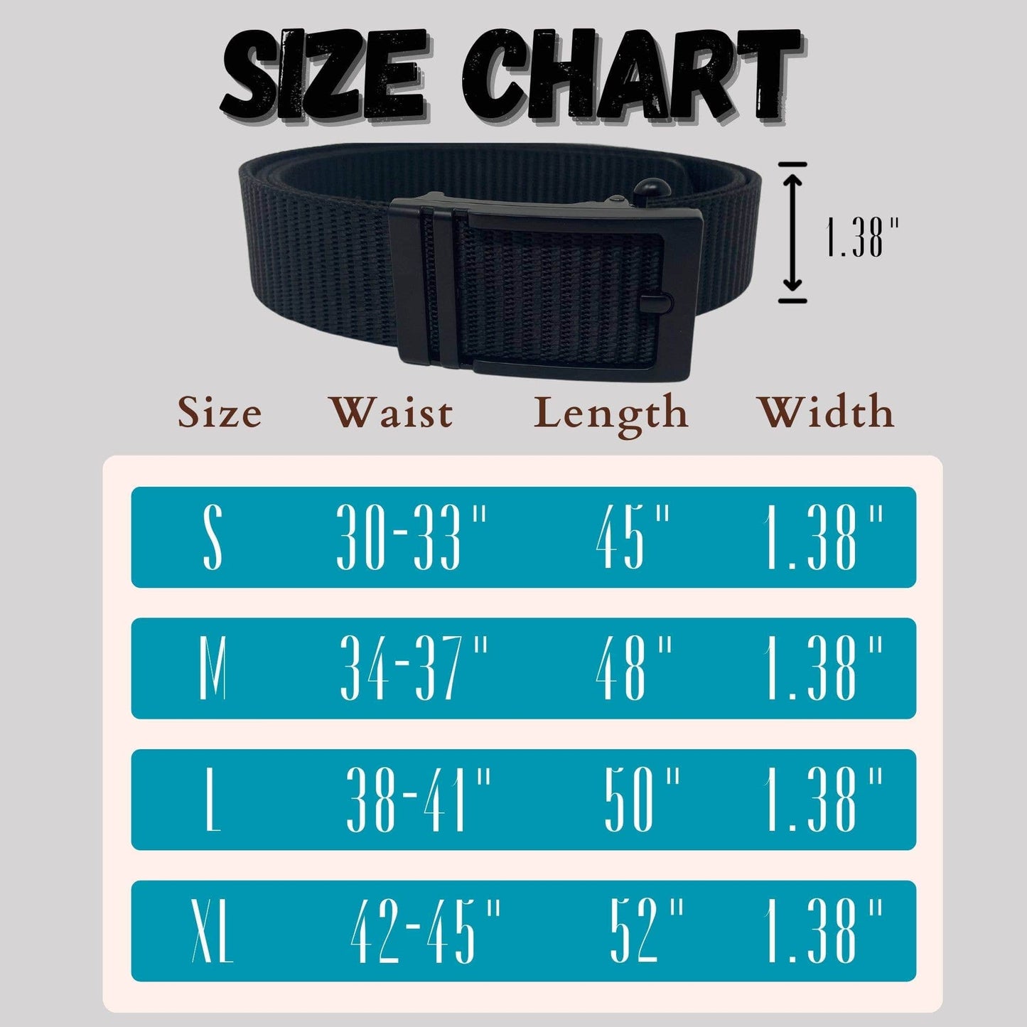 Funky Junque Nylon Ratchet Belt - Black: Large (Pant Size 38"-41")