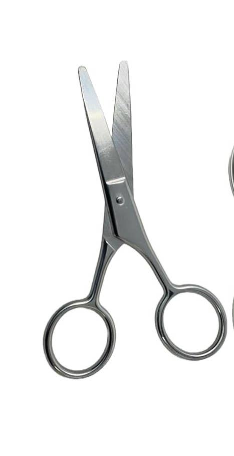 GBS GBS - BEARD NOSE MUSTACHE EYEBROWS SCISSORS 4" STAINLESS STEEL