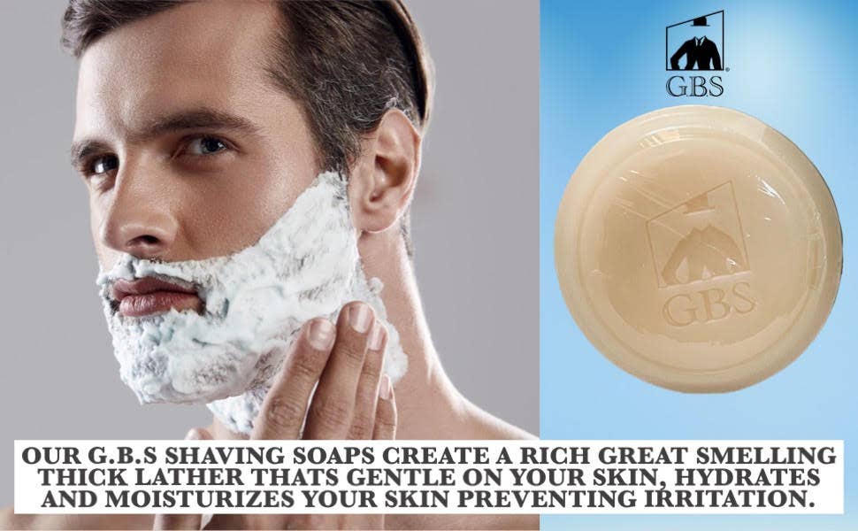 GBS GBS - GBS 3 Piece Mug, brush and Shaving soap Set: Black