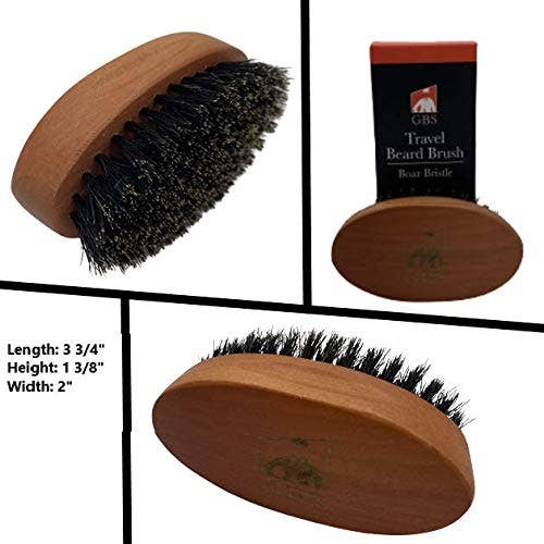 GBS GBS - GBS Travel Beard Brush Boar Bristle