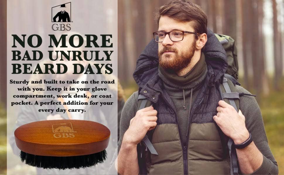 GBS GBS - GBS Travel Beard Brush Boar Bristle