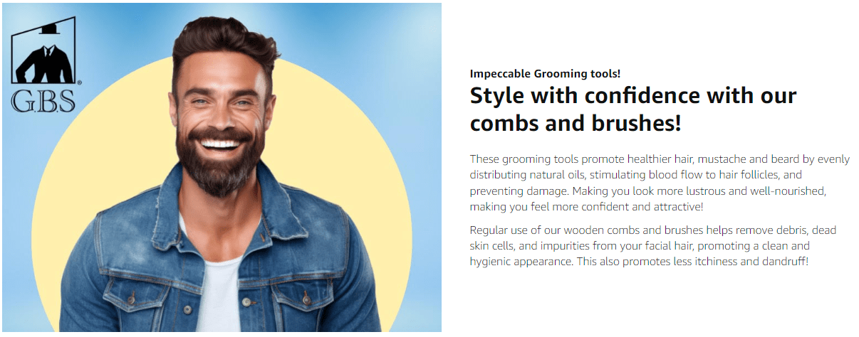 GBS GBS - GBS Travel Beard Brush Boar Bristle