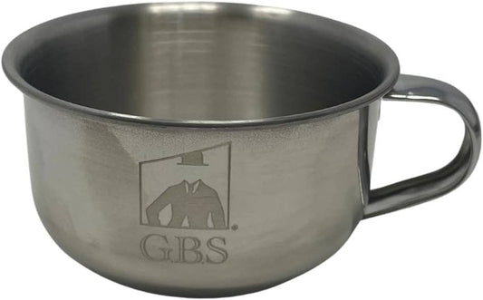 GENTS FINE GROOMING PRODUCTS GENTS FINE GROOMING PRODUCTS - GBS Stainless Shaving Bowl with Handle and Soap