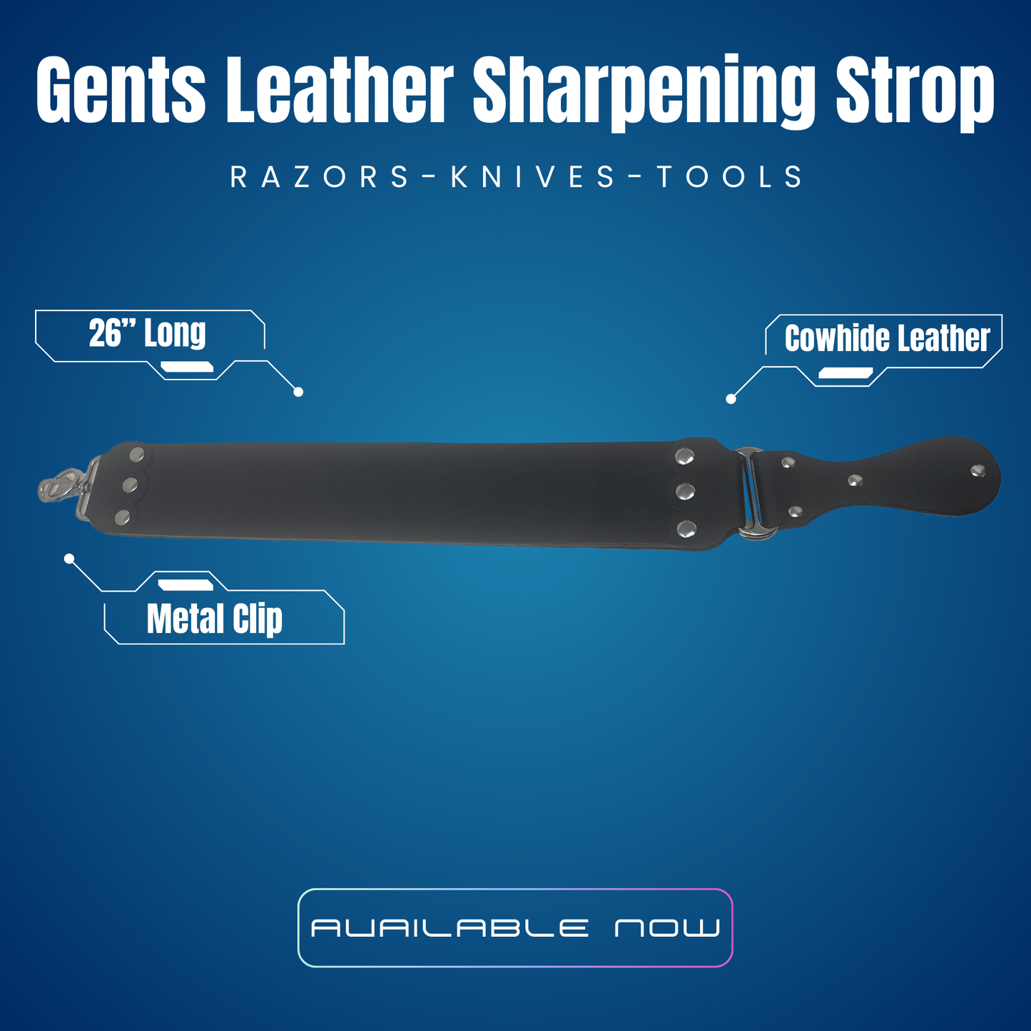 GENTS FINE GROOMING PRODUCTS GENTS FINE GROOMING PRODUCTS - GENTS 26" Black and Maroon Razor Sharpening Shaving Strop