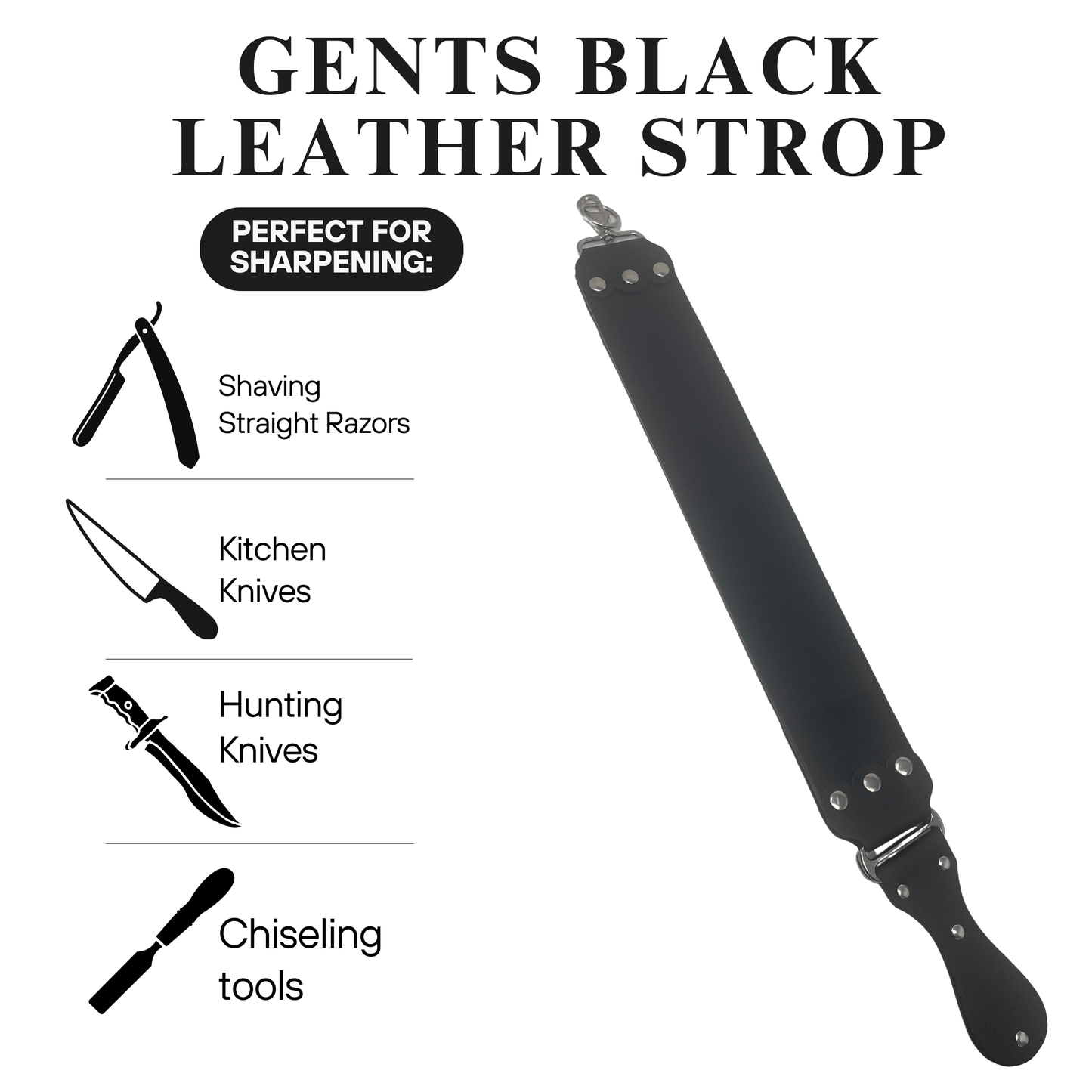 GENTS FINE GROOMING PRODUCTS GENTS FINE GROOMING PRODUCTS - GENTS 26" Black and Maroon Razor Sharpening Shaving Strop