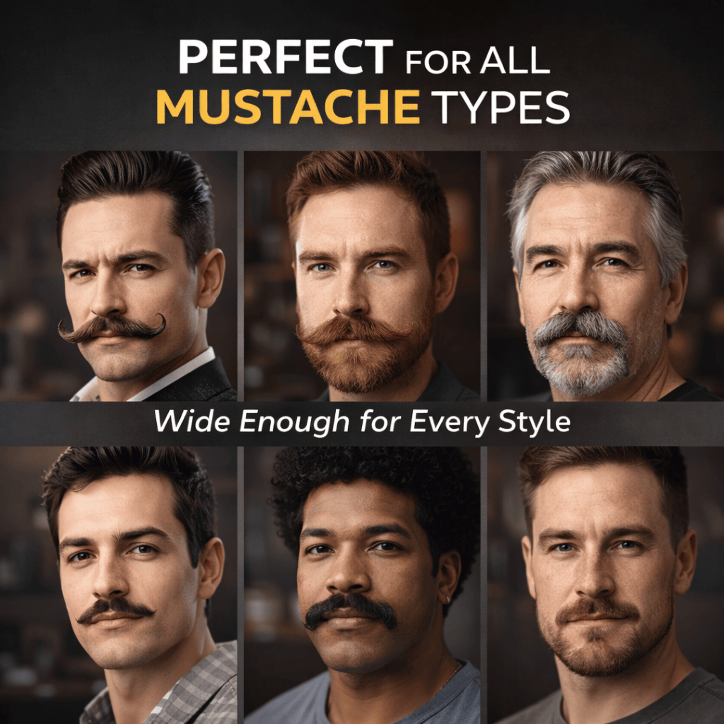 GENTS FINE GROOMING PRODUCTS GENTS FINE GROOMING PRODUCTS - GENTS Mini Mustache Comb – 4.7” Fine Tooth