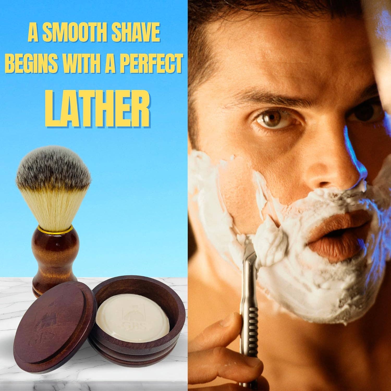 GENTS FINE GROOMING PRODUCTS GENTS FINE GROOMING PRODUCTS - GENTS Wood Shaving Bowl & Shave Brush Set