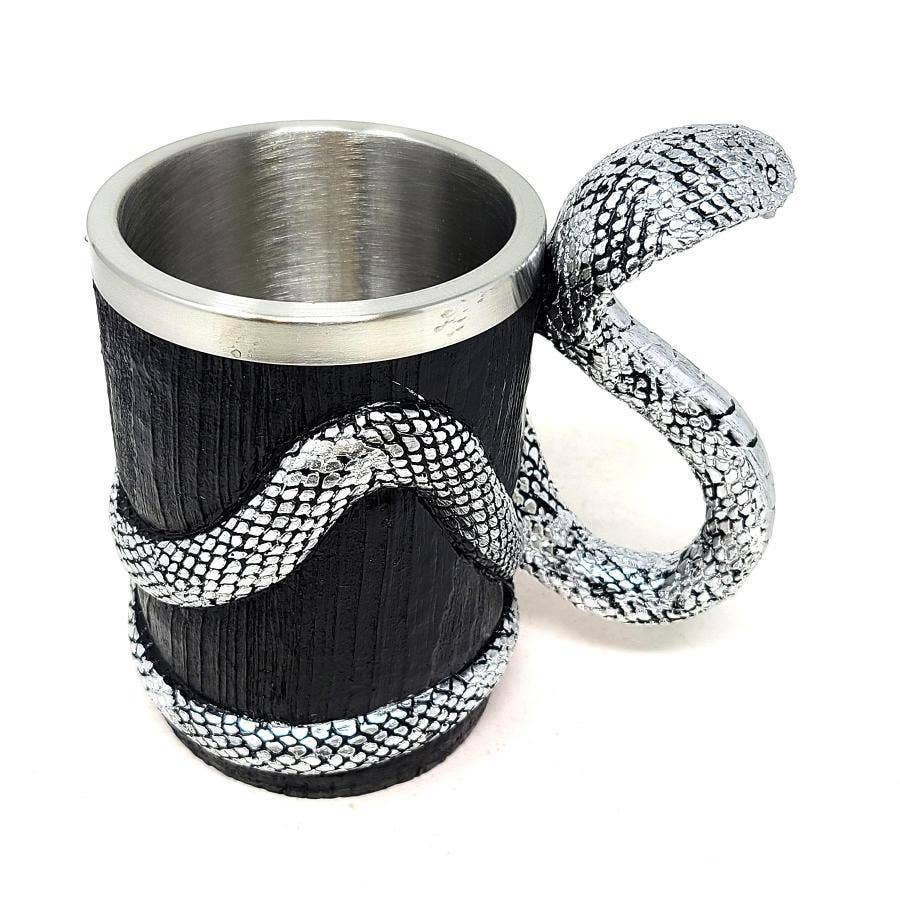 GREENROOTS USA LLC GREENROOTS USA LLC - Cobra (Serpent/Snake) Mug 16 oz W/ Stainless Steel Cup