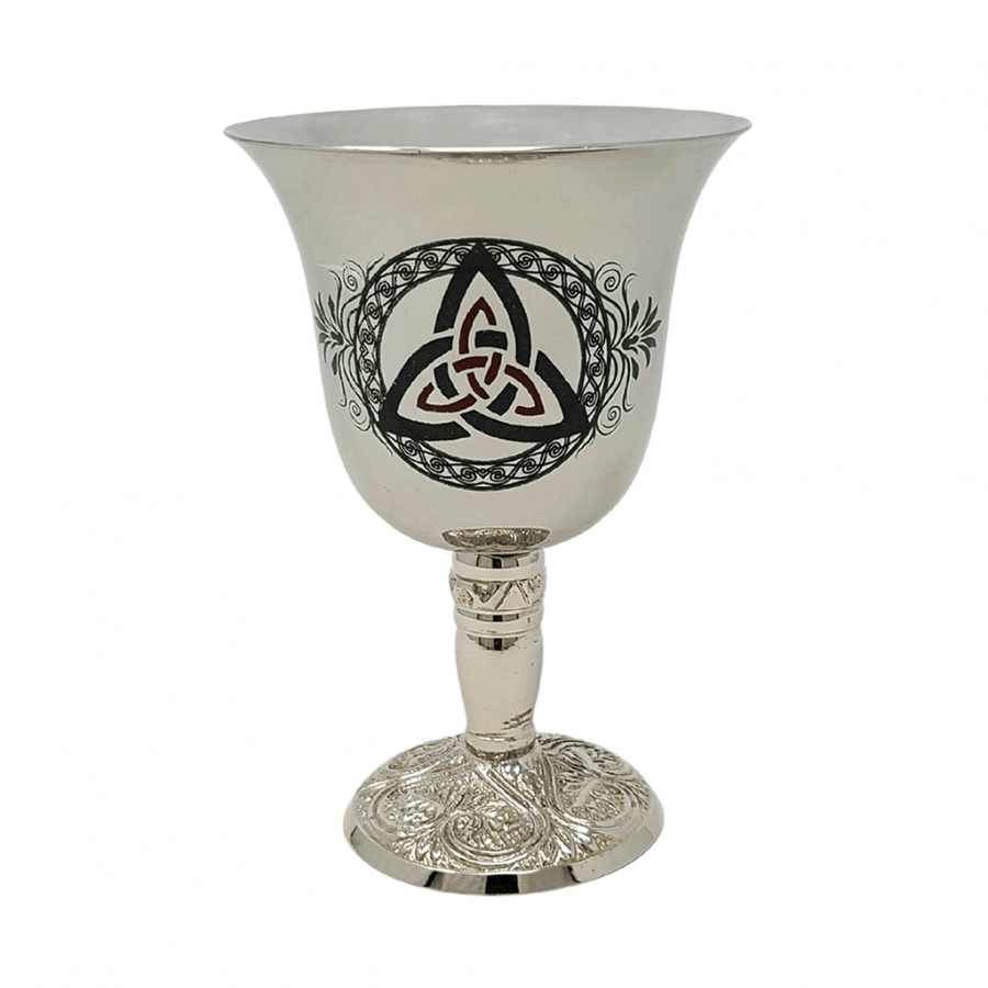 GREENROOTS USA LLC GREENROOTS USA LLC - Stainless Steel Chalice With Triquetra Design 4.75"H (6 oz C