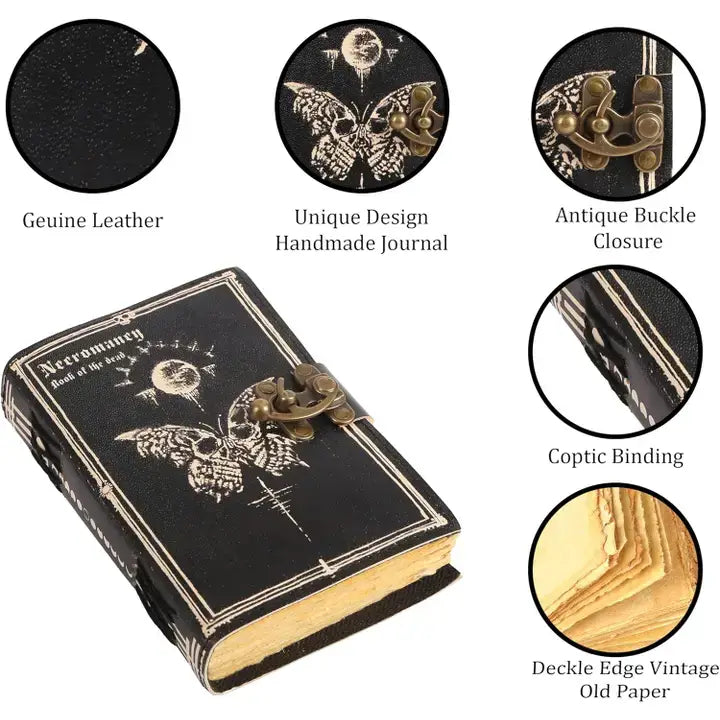 Immart Global LLC Immart Global LLC - Handmade Leather Journal Diary - Book of Dead: Book Of Dead / Unlined