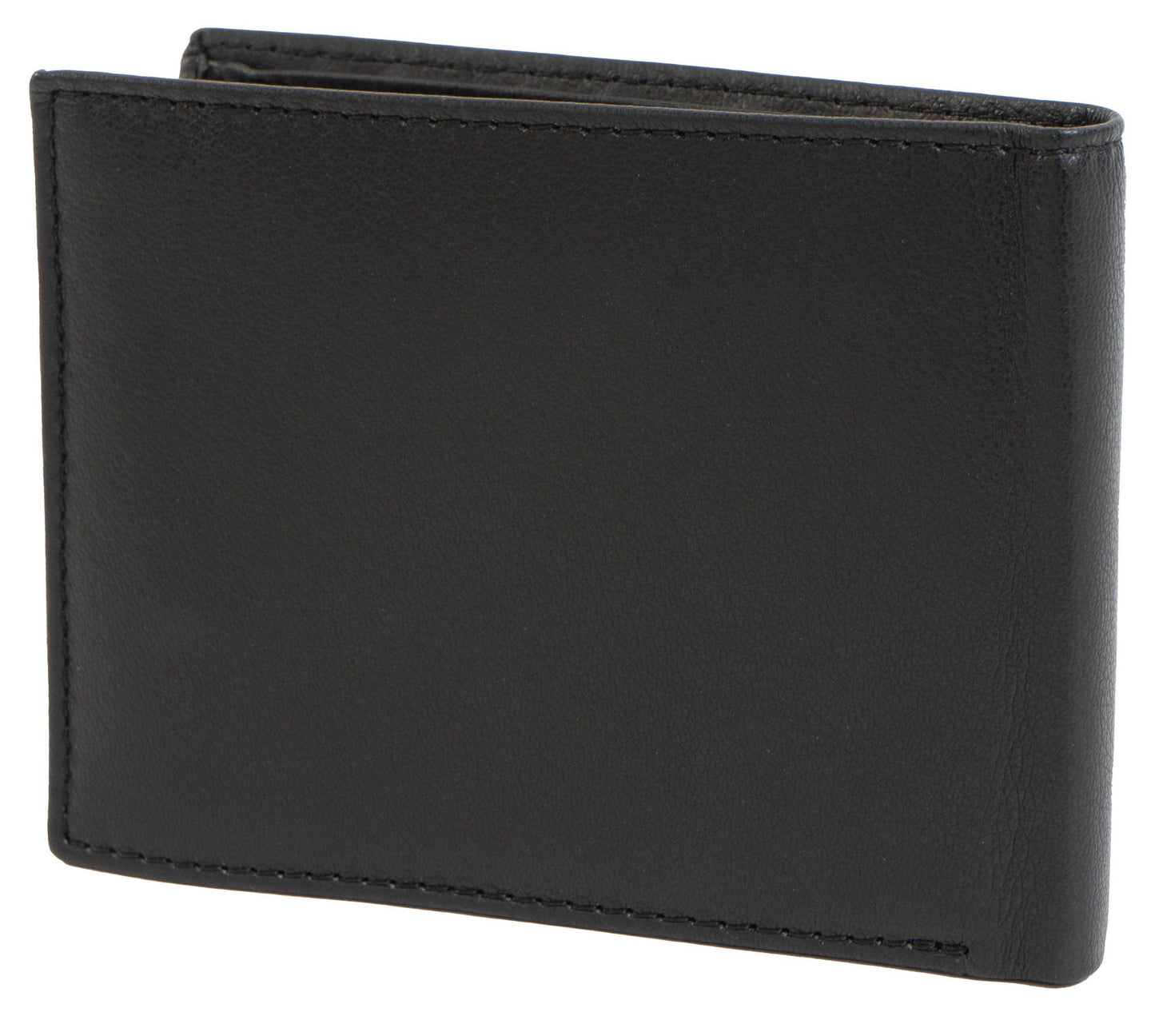 Magid Magid - Jack Abrahams Gift Box Goat Nappa Leather Bi-Fold Minimalist Wallet Black/Cognac: Black/Cognac - 4" H x 1" D x 5" L