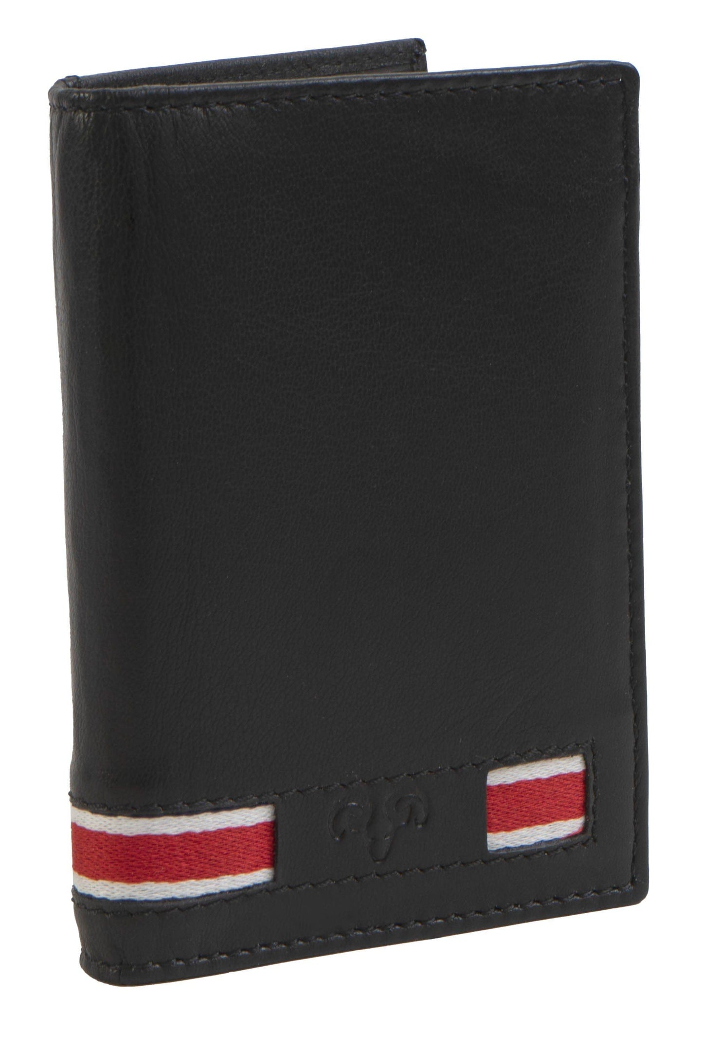 Magid Magid - Jack Abrahams Goat Nappa Leather Bi-Fold Boxed Wallet with Flip ID Case Black: Black - 4" H x 1" D x 5" L
