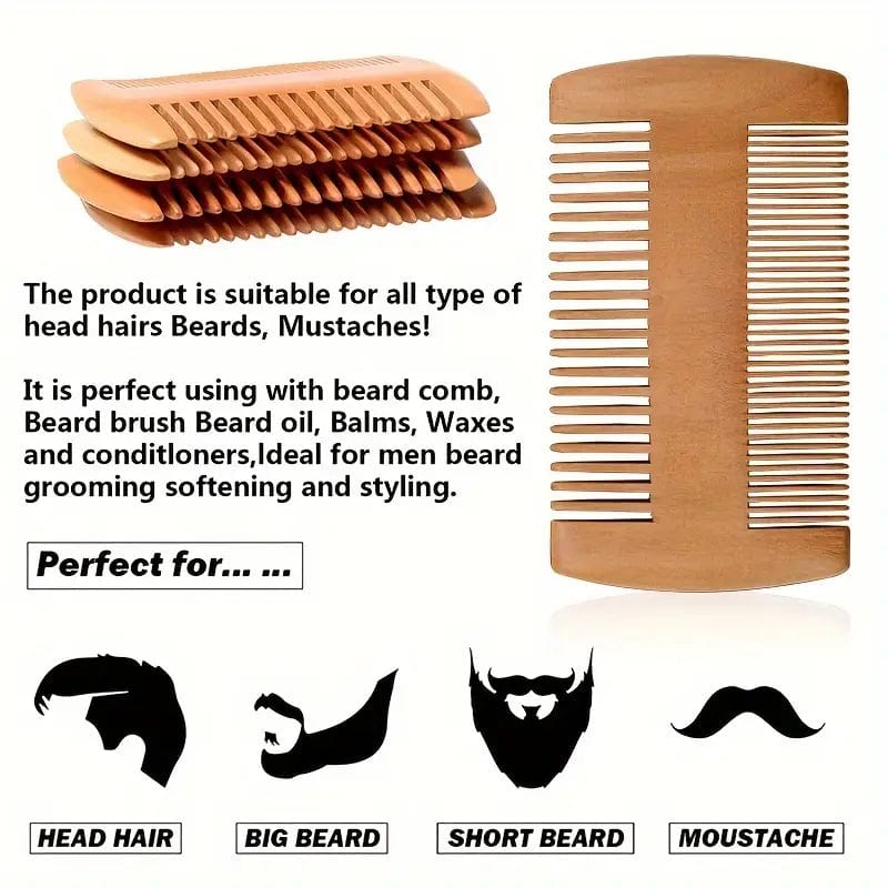 Man Up Beard Comb Double Sided Beard Comb