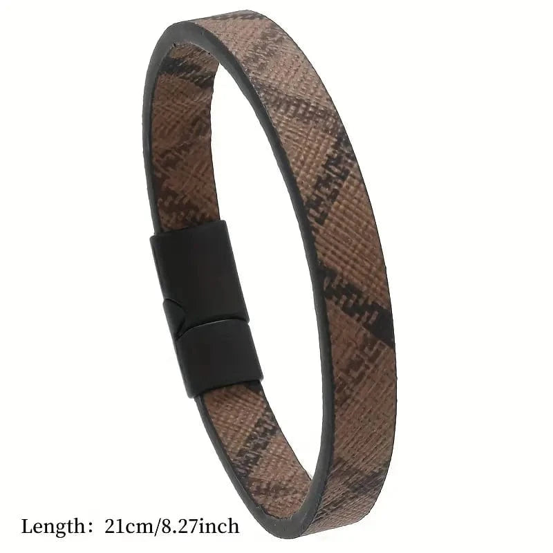 Man Up Bracelet Brown Pattern Bracelet