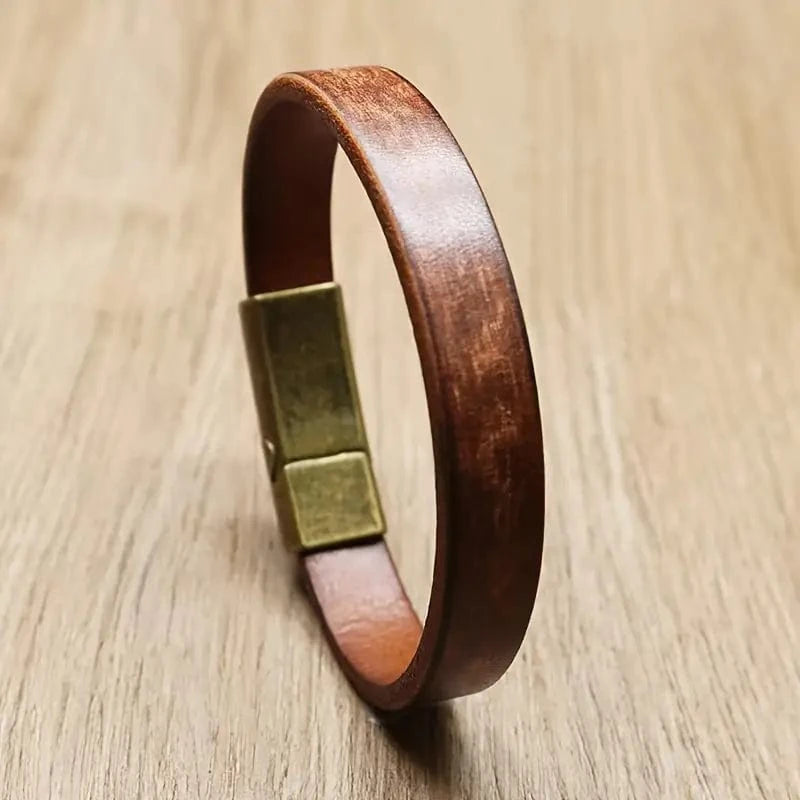 Man Up Bracelet Glossy Brown Bracelet
