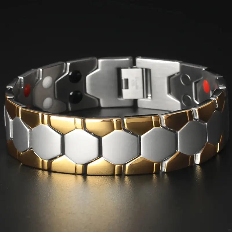 Man Up Bracelet Magnetic Energy Bracelet - Black