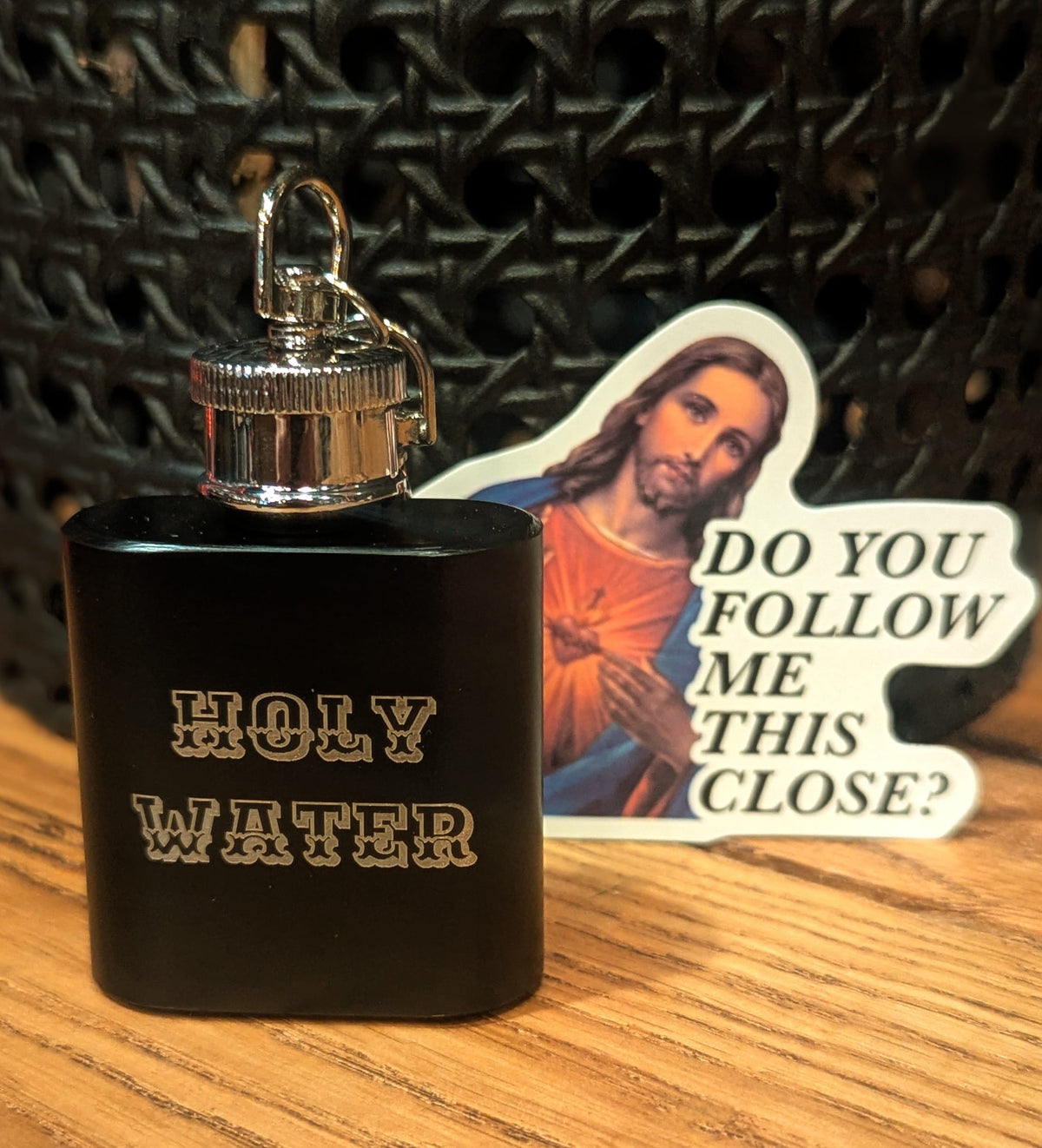 Man Up Flask Holy Water - Mini Flask 1 oz