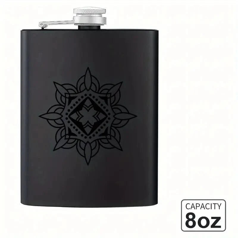 Man Up Flask Mandala Design Flask