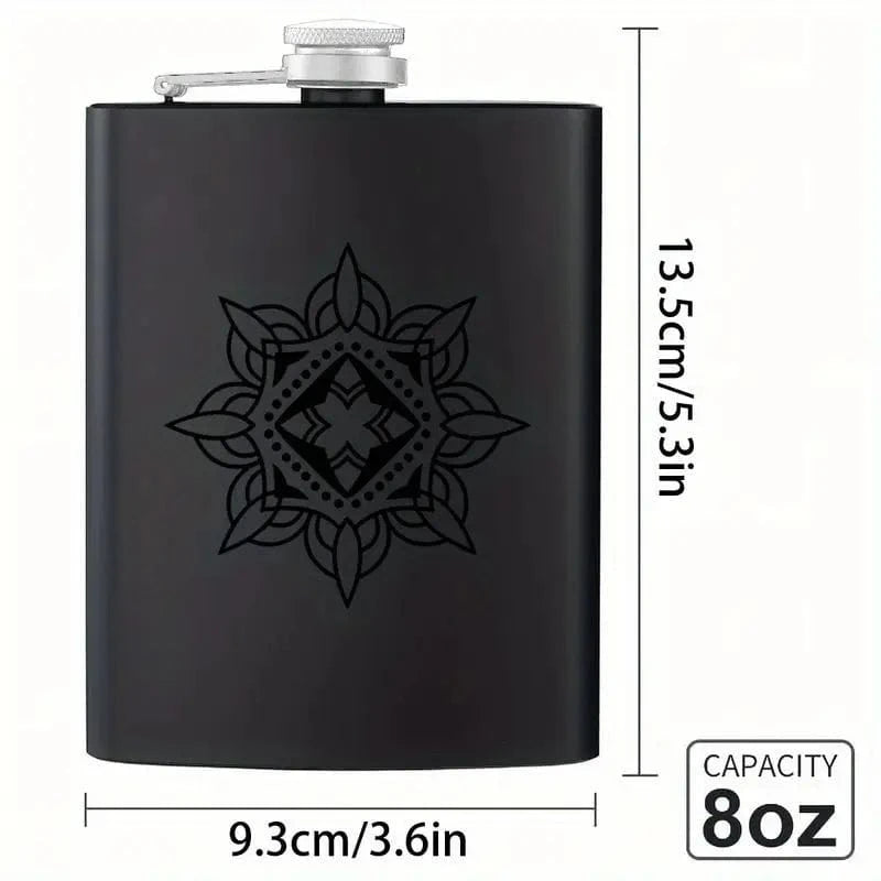 Man Up Flask Mandala Design Flask