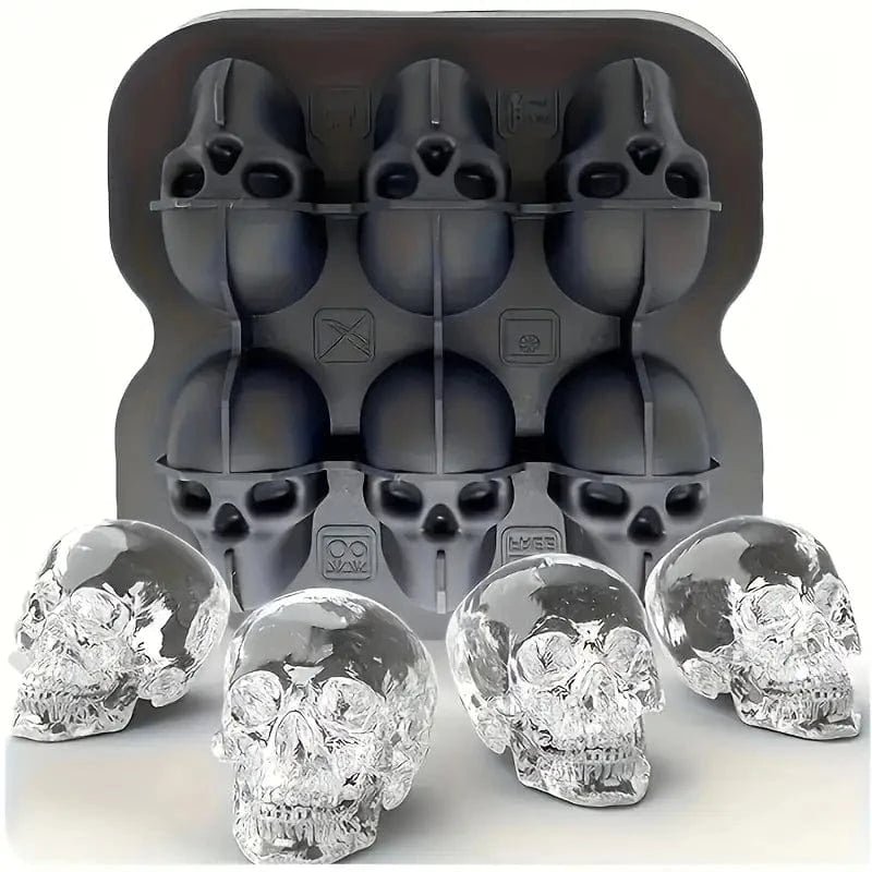 Man Up Ice Mold 3-D Skull Silicone Ice Mold