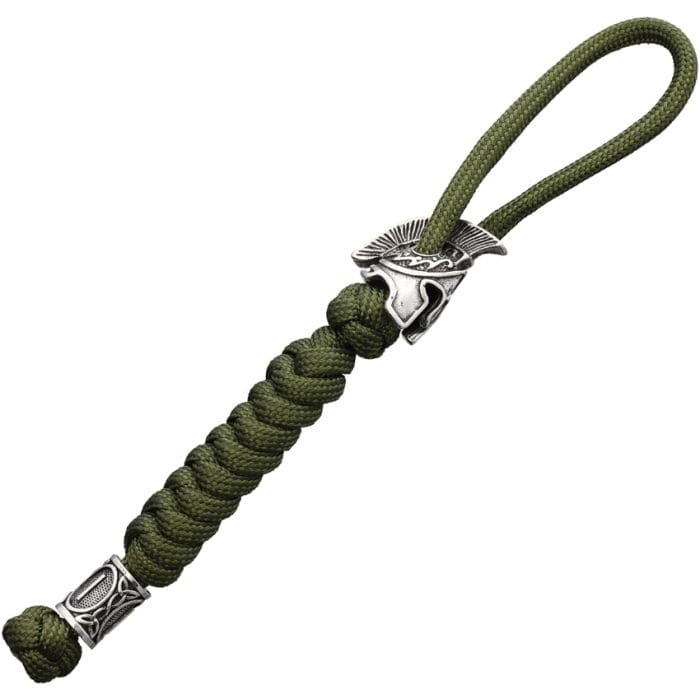 Man Up Keychain Spartan Paracod Keychain - Green