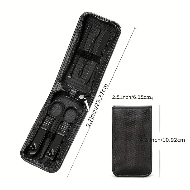 Man Up Manicure Kit 6 Pc. Manicure Set - Carbon Fiber