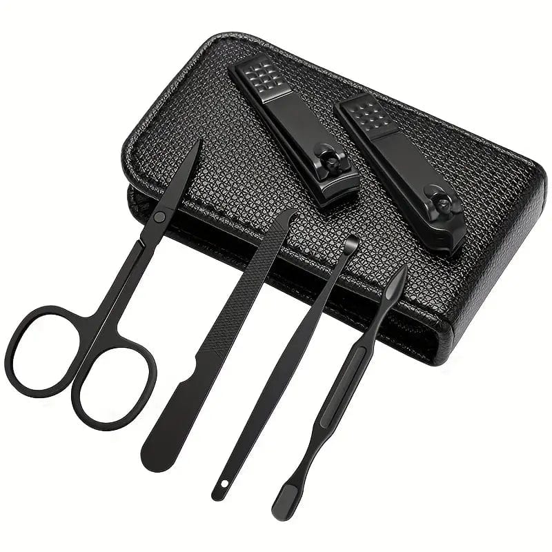 Man Up Manicure Kit 6 Pc. Manicure Set - Carbon Fiber