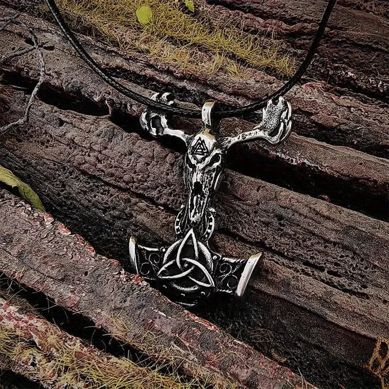 Man Up Necklace Goat Head Viking Necklace