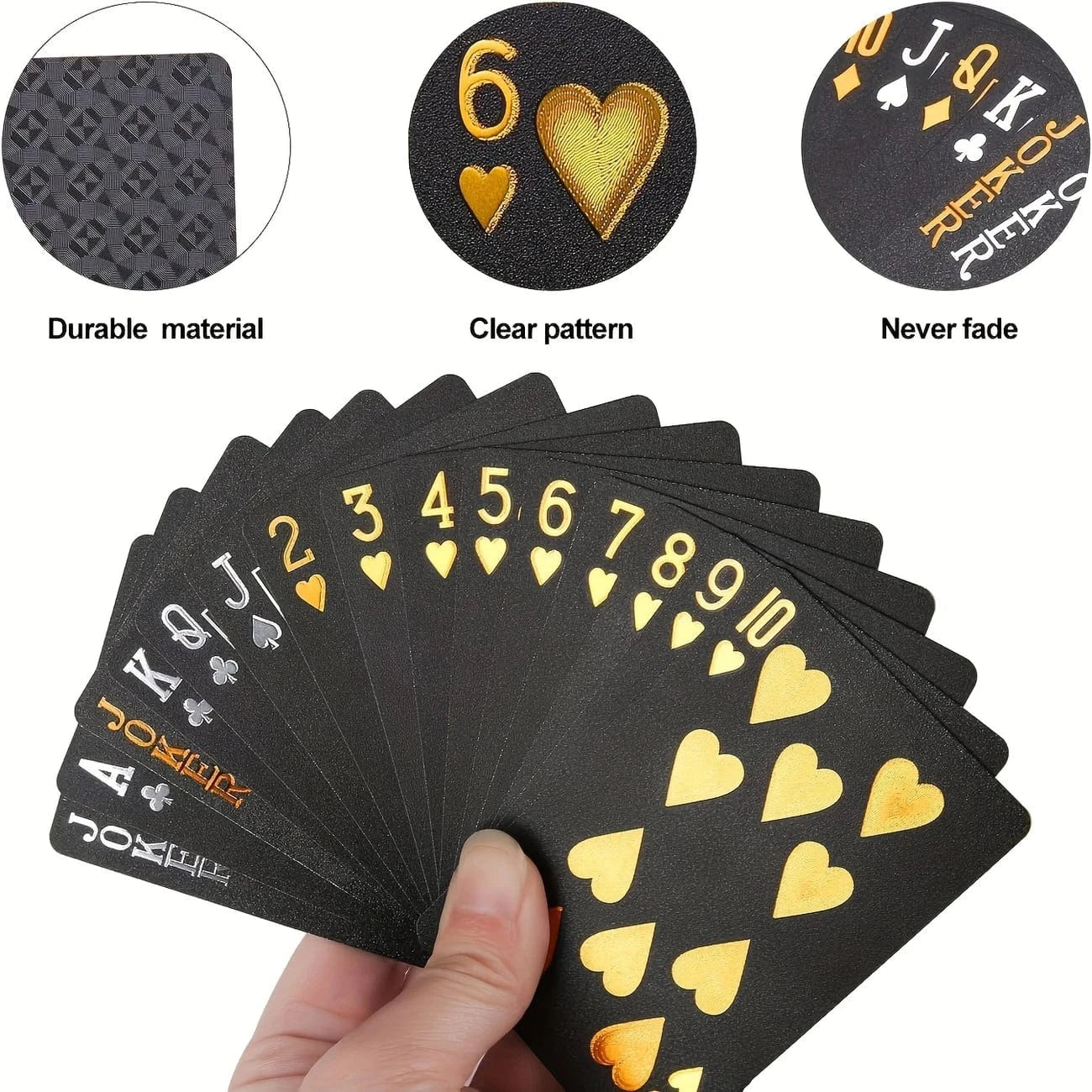 Man Up Playing Cards Black - Waterproof Cards