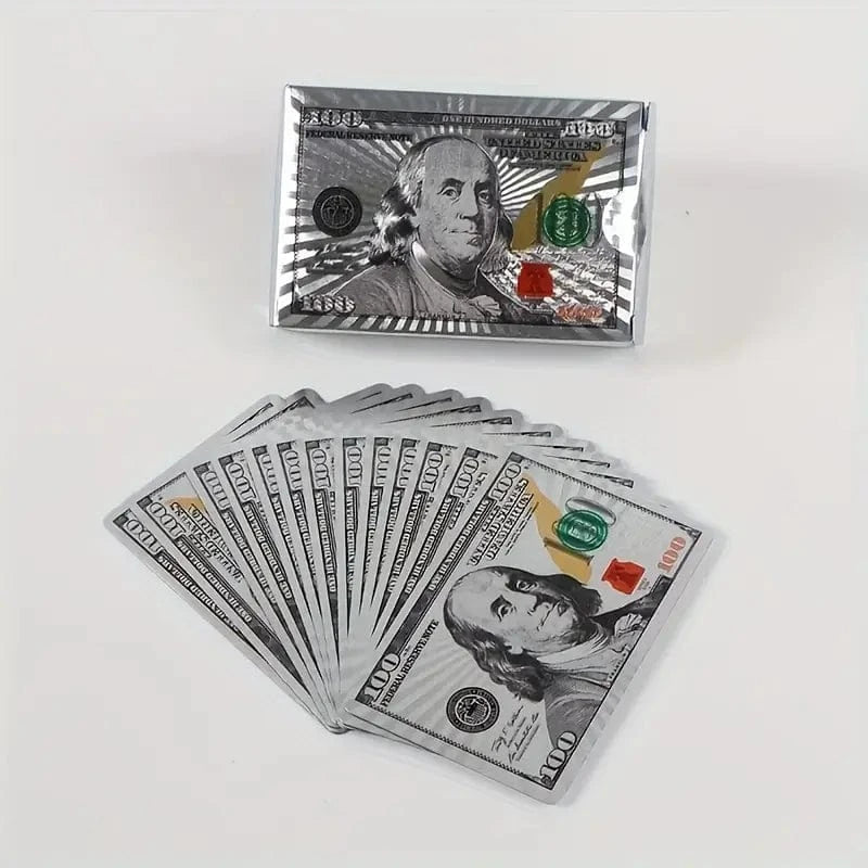 Man Up Playing Cards Money Cards - Silver