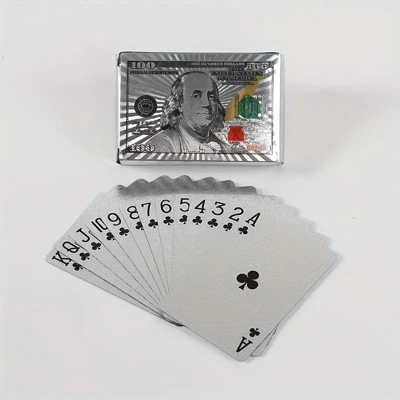 Man Up Playing Cards Money Cards - Silver