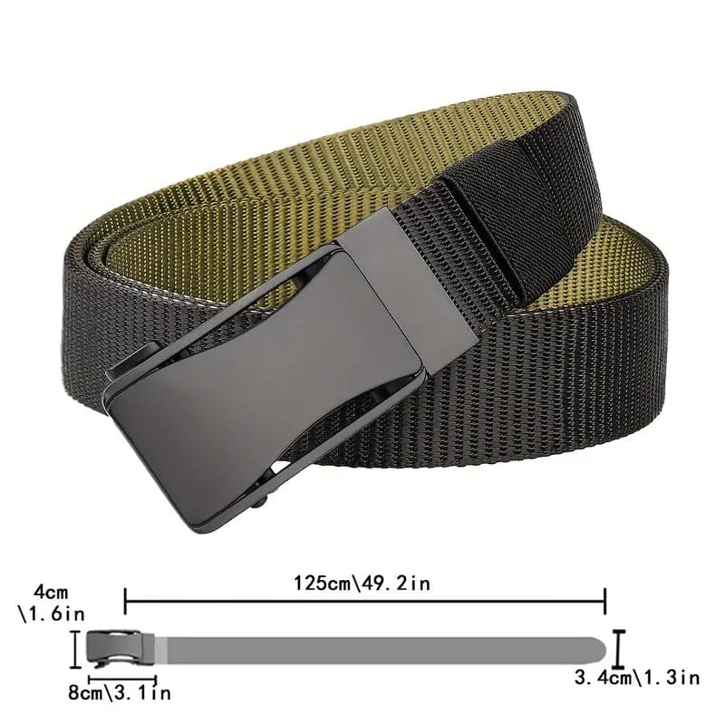 Man Up Reversable Belt Black/Green Reversable Ratchet Duo Belt