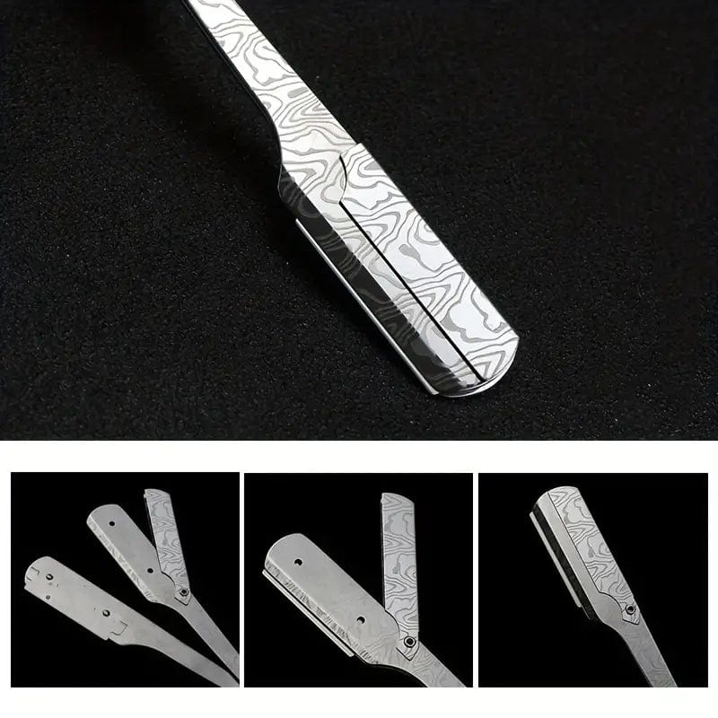 Man Up Straight Razor Black Widow Straight Razor - Wooden