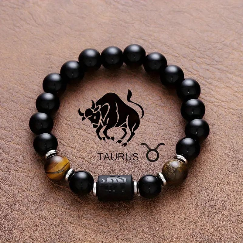 Man Up Stretch Bracelet Taurus Apr. 21 - May 20 Zodiac Tiger's Eye Bracelet